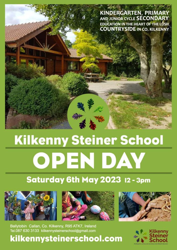 Kilkenny Steiner School OPEN DAY Saturday 6th May 2023 12-3PM